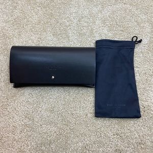 Rag & bone faux leather glasses case and pouch